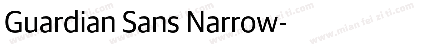 Guardian Sans Narrow字体转换